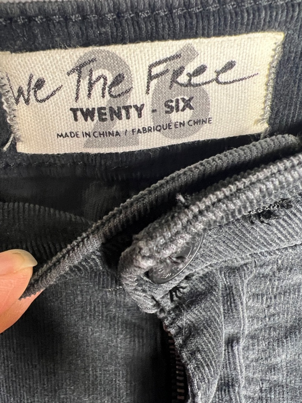 Free People Black Corduroy Flare Pants - Picture 2 of 13